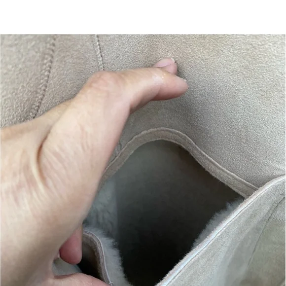 UGG Remy Reversible Shearling Coat 100% Genuine Lamb Shearling - Picture 12 of 15